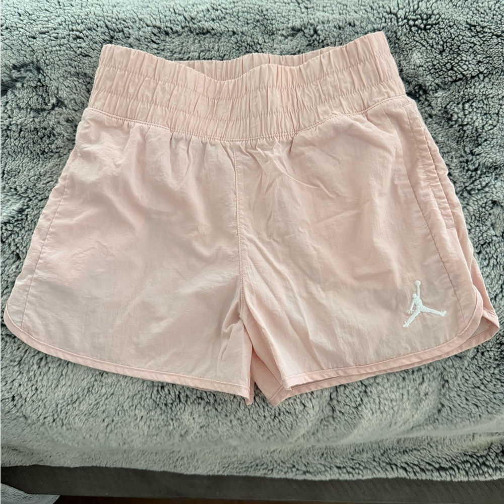 Jordan Pink Athletic Shorts with Elastic Waistband